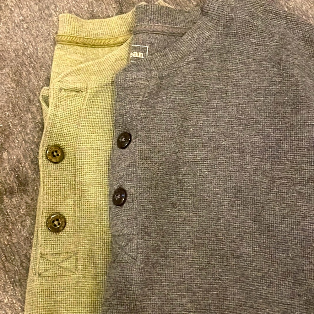 Men's Unshrinkable Mini-Waffle Henley, Long-Sleeve Traditional Fit